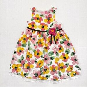 Good Lad Floral Dress with Pink and Yellow Blooms